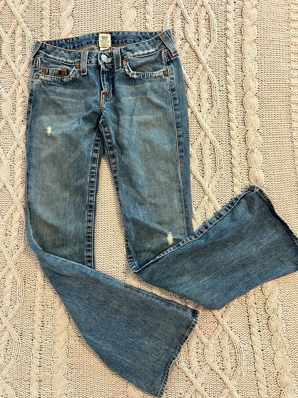 Vintage True Religion Joey Big T Flare Jeans – Y2K – Women’s 29